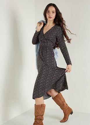 Сукня міді з віскози в квітковий принт tezenis м