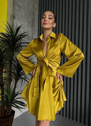 Шелковый костюм sb-367