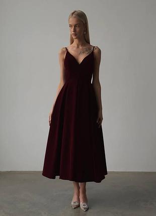 Гарна оксамитова сукня sb-448