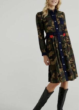 United colors of benetton сукня в мілітарі стилі