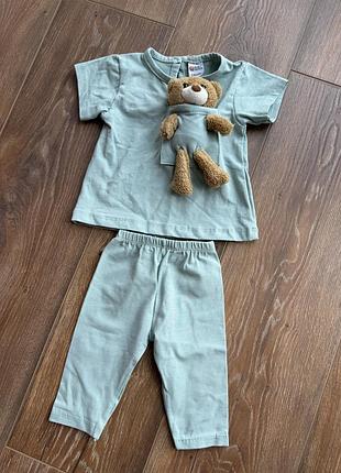 Костюм літній з ведмедиком на немовля