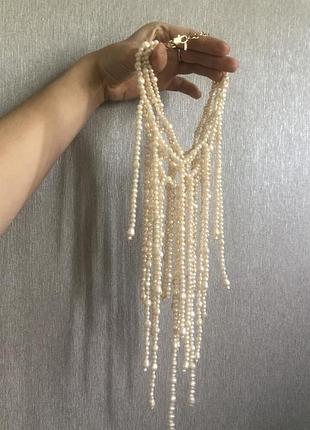 Колье zara из имитационного жемчуга
