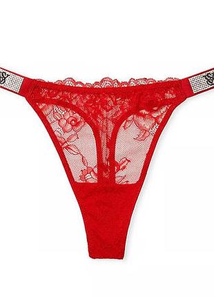 Трусики со стразами victoria’s secret very sexy bombshell shine strap thong