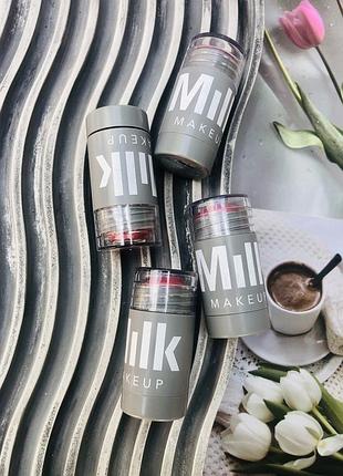 Мультистик/тинт рум'яна для губ і щік milk makeup  lip + cheek rally кремові рум'яна milk