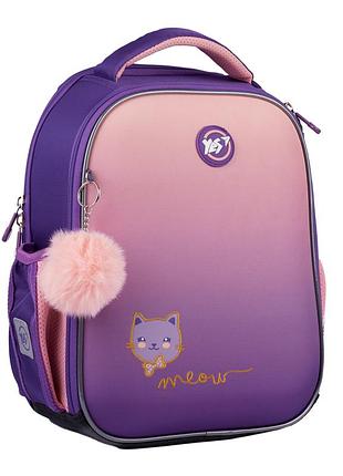 Рюкзак школьный каркасный yes happy kitty 559839