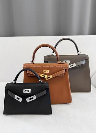 Hermes kelly mini | black | sellier | epsom | phw
