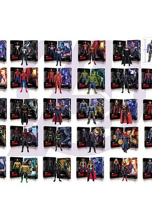 Фігури супергерої marvel месники різні види, 29см рухливі деталі,світло звук,герої халк людина павук