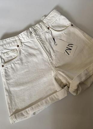Джинсовые шорты mom zara