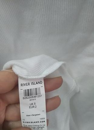 Базова біла футболка river island s р3 фото