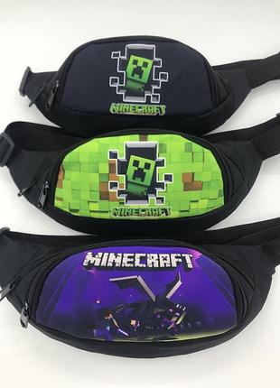 Дитяча сумка бананка майнкрафт minecraft для хлопчика