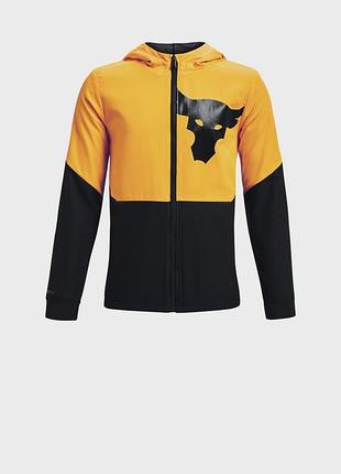 Куртка для хлопчика 10-12 років, чорно жовта under armour. гладка тканина ріпстоп, легка.