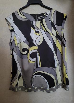 Яркая шелковая блуза luisa
cerano