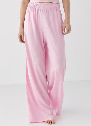 Літні штани на резинці вільного крою