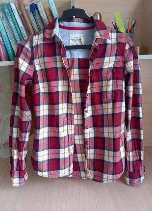 😎оригинальная байковая рубашка h&amp;m в стиле casual