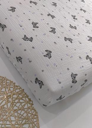 Муслиновая простынь, размер 60*120 096178)