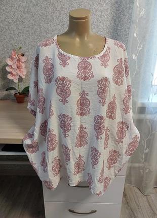 Женская блуза из вискозы 2xl italy 🇮🇹.