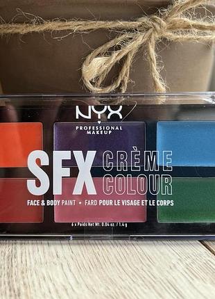 Nyx палетка для обличчя для тіла professional makeup sfx face & body paint відтінок 03 metals 6× 1.4