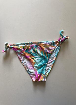 Плавки calzedonia с пальмовыми листьями трусики к купальнику низ