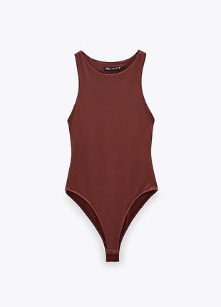 Боді зара zara коричневий