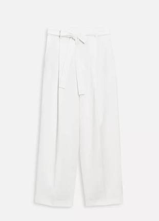 Брюки жіночі білі висока посадка zara new