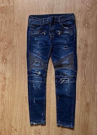 Biker jeans