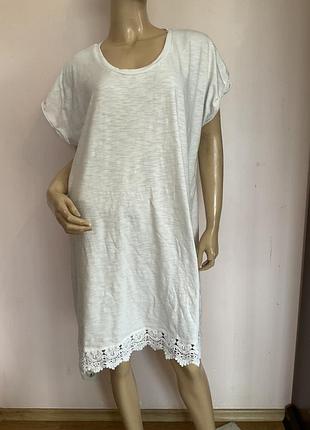 Хлопковое трикотажное платье- домашняя одежда/ xl/brend mama licious