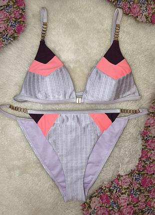 Роздільний купальник лавандового кольору river island, l, xl розмір