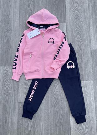 Костюм для дівчинки рожевий розмір 4 роки