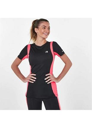 Футболка karrimor sleeve polyester black/coral, l