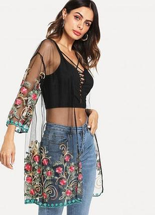 Кардиган, з вишивкою fashion alit", р.48-50