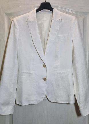 Льняной пиджак massimo dutti