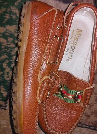 Мокасины итальянские 28р 2