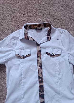 Женская рубашка, белая блузка размер 44 в идеальном состоянии