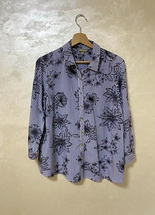 Смугаста сорочка в квітковий принт австралійського бренду suzannegrae