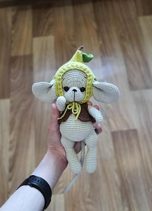 Мишеня. мишка амігурумі