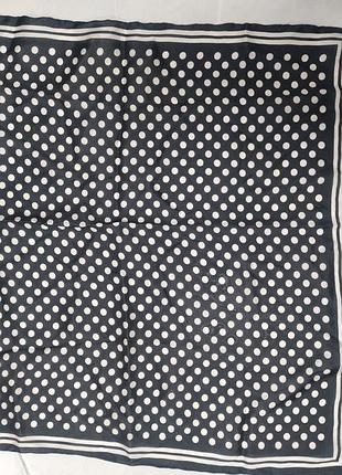 Хустина хустка косинка натуральний шовк polkadot