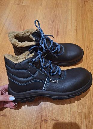 Рабочие зимние кожаные ботинки