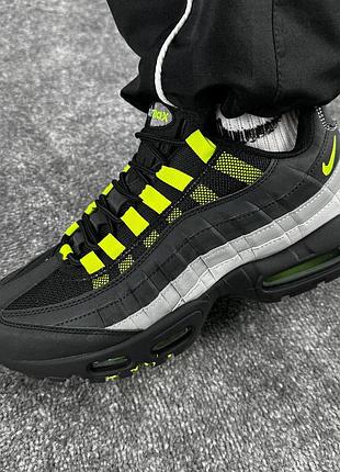 Nike air max 95 black grey neon