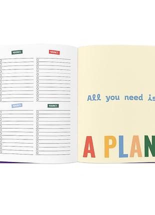 Блокнот планер «i have a magic plan» фіолетовий 210х165мм 248 сторінок3 фото