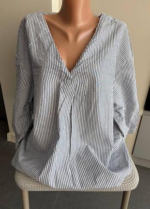 Блуза у смужку h&m, l, 175/104а