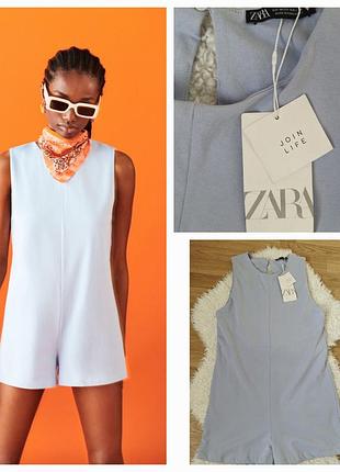 Актуальный ромпер zara, коттоновый ромпер на лето,комбинезон zara