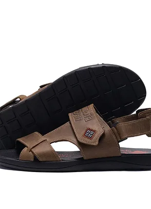 Чоловічі шкіряні сандалії brown leather