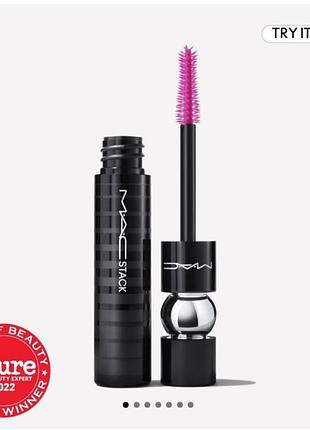 Туш для вій mac stack superstack mega brush mascara 3 ml