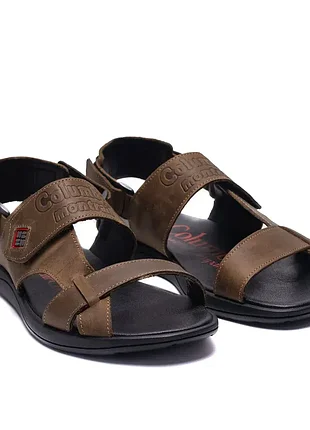 Чоловічі шкіряні сандалії brown leather
