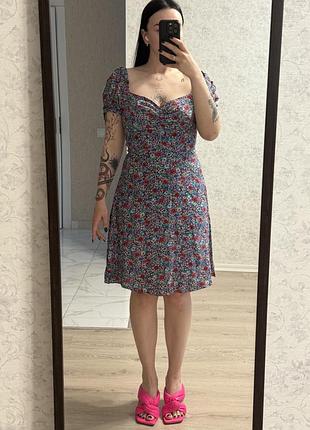 Натуральна сукня у квіти платье в цветы