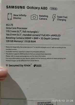 Смартфон samsung galaxy а 807 фото