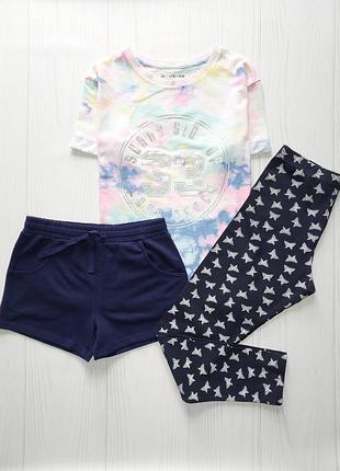 Шорты, футболка, лосины