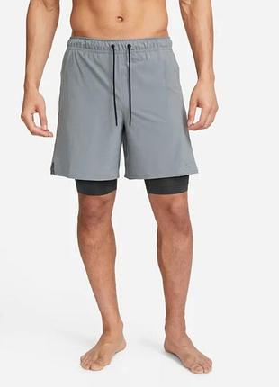 Спортивні шорти nike dri fit для бігу з лосинами