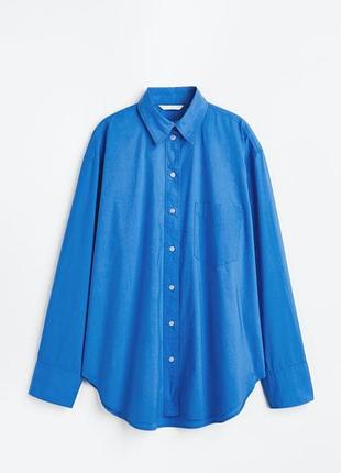 Поплиновая рубашка оверсайз от h&amp;m