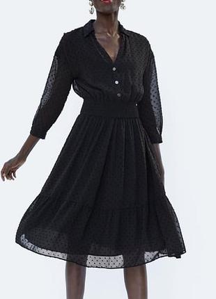 Роскошное платье, нарядные пуговицы, zara